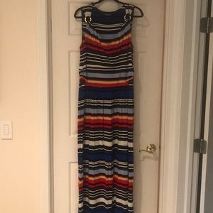 Striped maxi dress